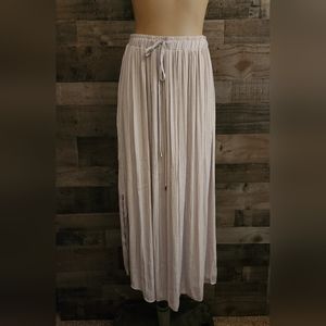 Vintage 1990's Maxi Skirt by Liz Claiborne - Gray  Large